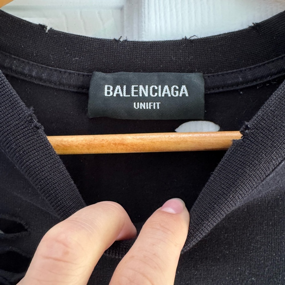 Balenciaga Black Short Sleeve Tee - Picture 3 of 4